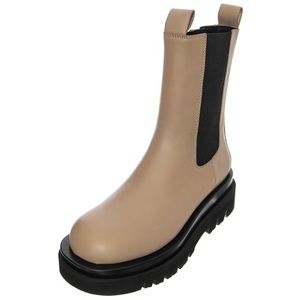 GUC - Jeffrey Campbell - Tanked Chelsea Boot - Nude Taupe - size 6